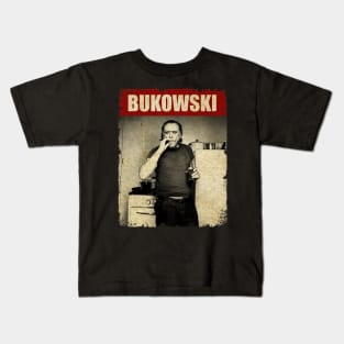 Charles Bukowski - RETRO STYLE Kids T-Shirt